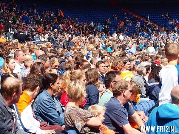 oranje Feyenoorders in de KUIP