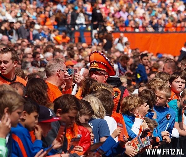 oranje Feyenoorders in de KUIP