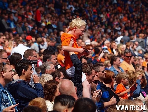 oranje Feyenoorders in de KUIP