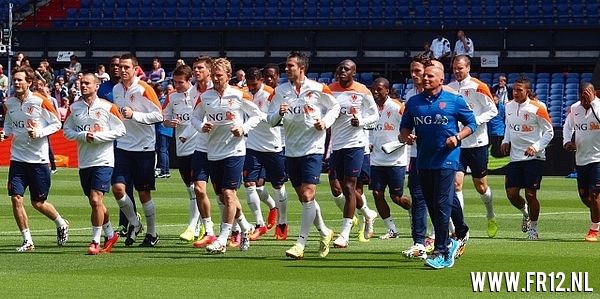 oranje Feyenoorders in de KUIP