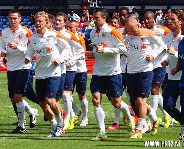 oranje Feyenoorders in de KUIP