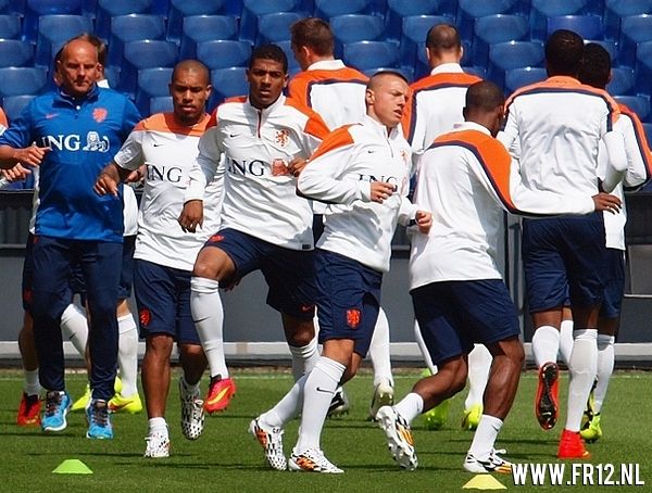 oranje Feyenoorders in de KUIP