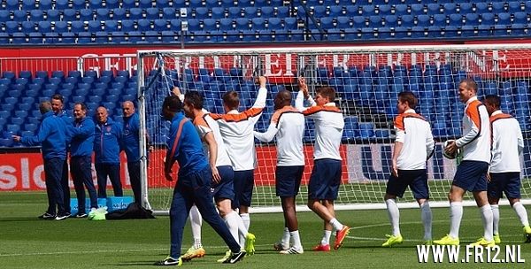 oranje Feyenoorders in de KUIP