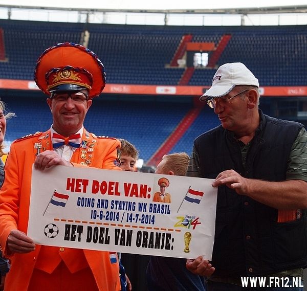 oranje Feyenoorders in de KUIP