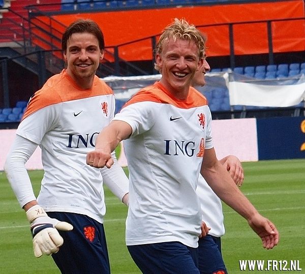 oranje Feyenoorders in de KUIP