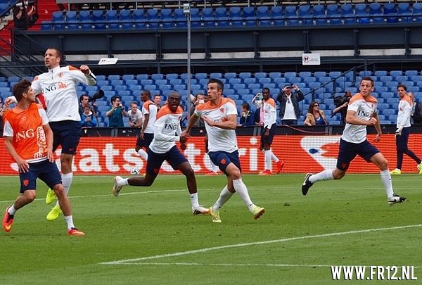 oranje Feyenoorders in de KUIP