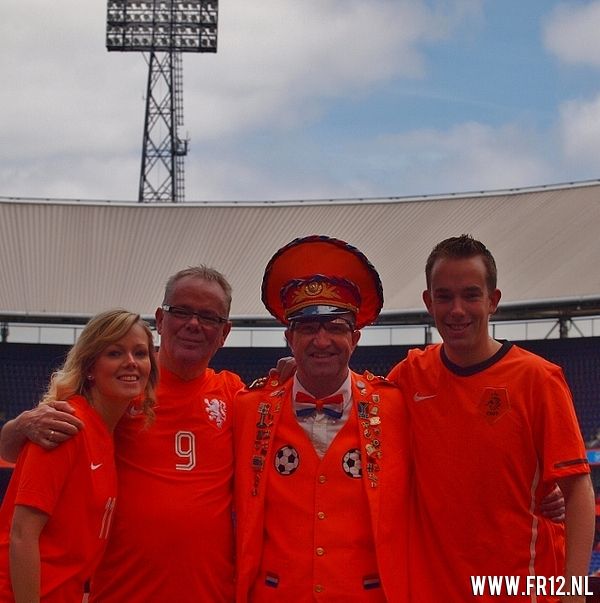 oranje Feyenoorders in de KUIP