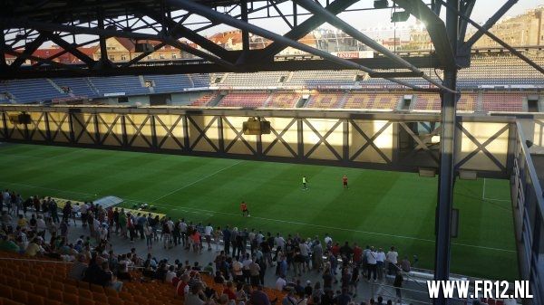 Feyenoordfans in Praag  ( Training )