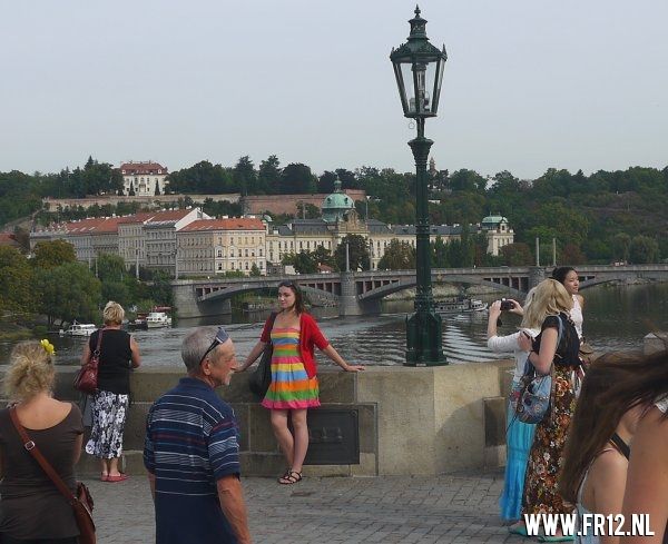 Supporters kleuren Praag rood&wit