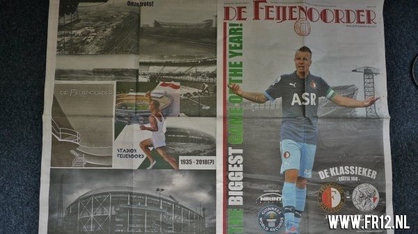 Presentatie grootste (Feyenoord) krant ooit