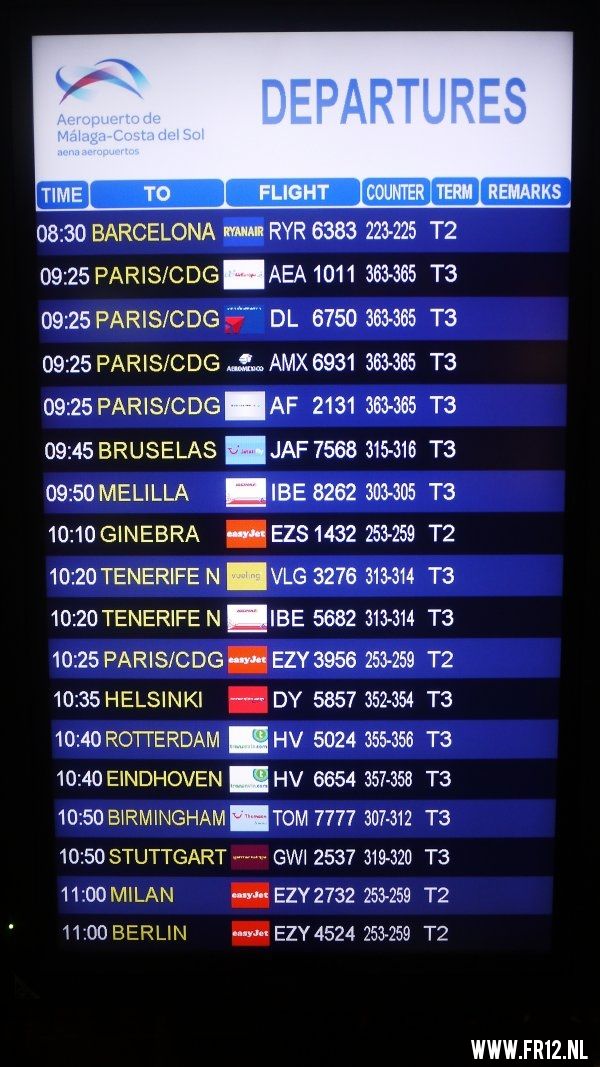 Feyenoord vertrekt vanuit Malaga