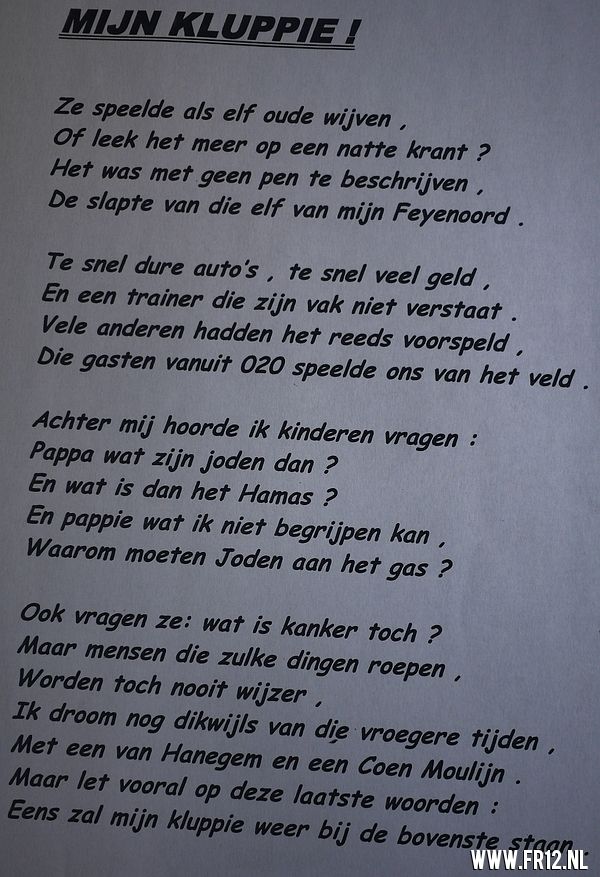 12e minuut voor Koos de Bie  1950-2013