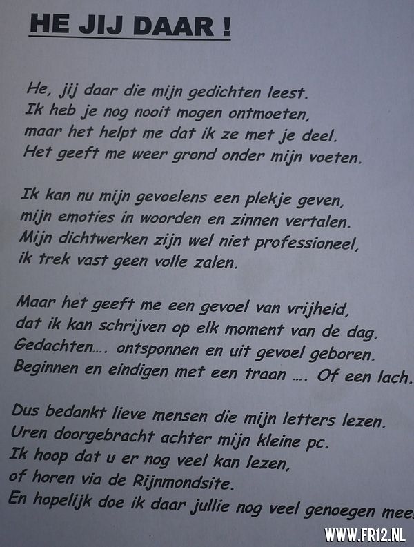 12e minuut voor Koos de Bie  1950-2013