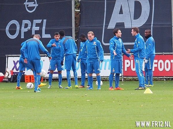 Maandag training na verlies in waalwijk.