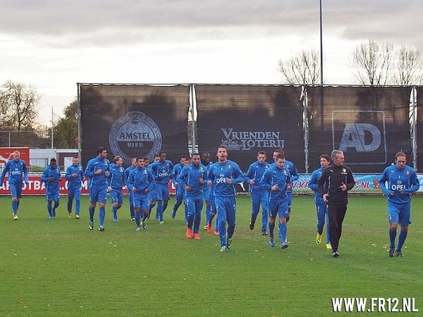 Maandag training na verlies in waalwijk.