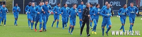 Maandag training na verlies in waalwijk.