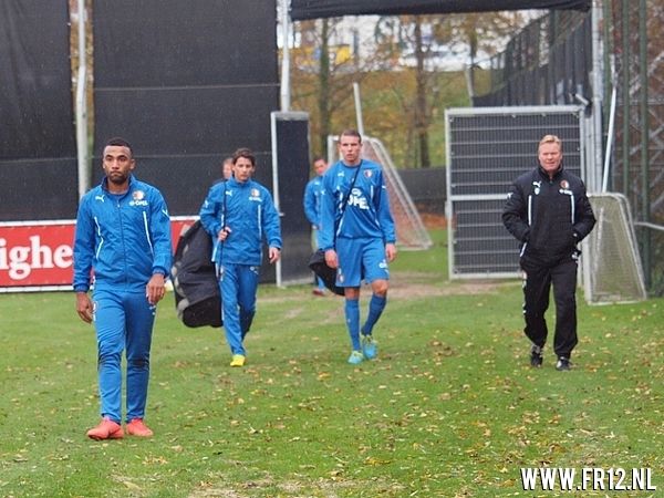 Maandag training na verlies in waalwijk.