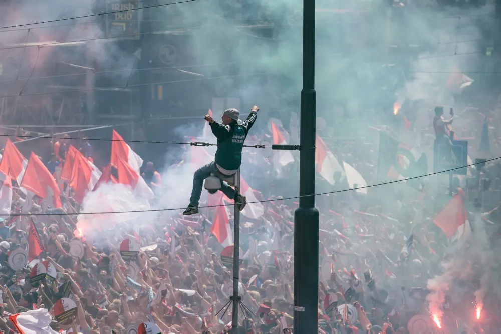 Samenvatting huldiging Feyenoord op de Coolsingel