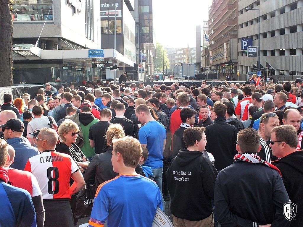 Huldiging op de Coolsingel