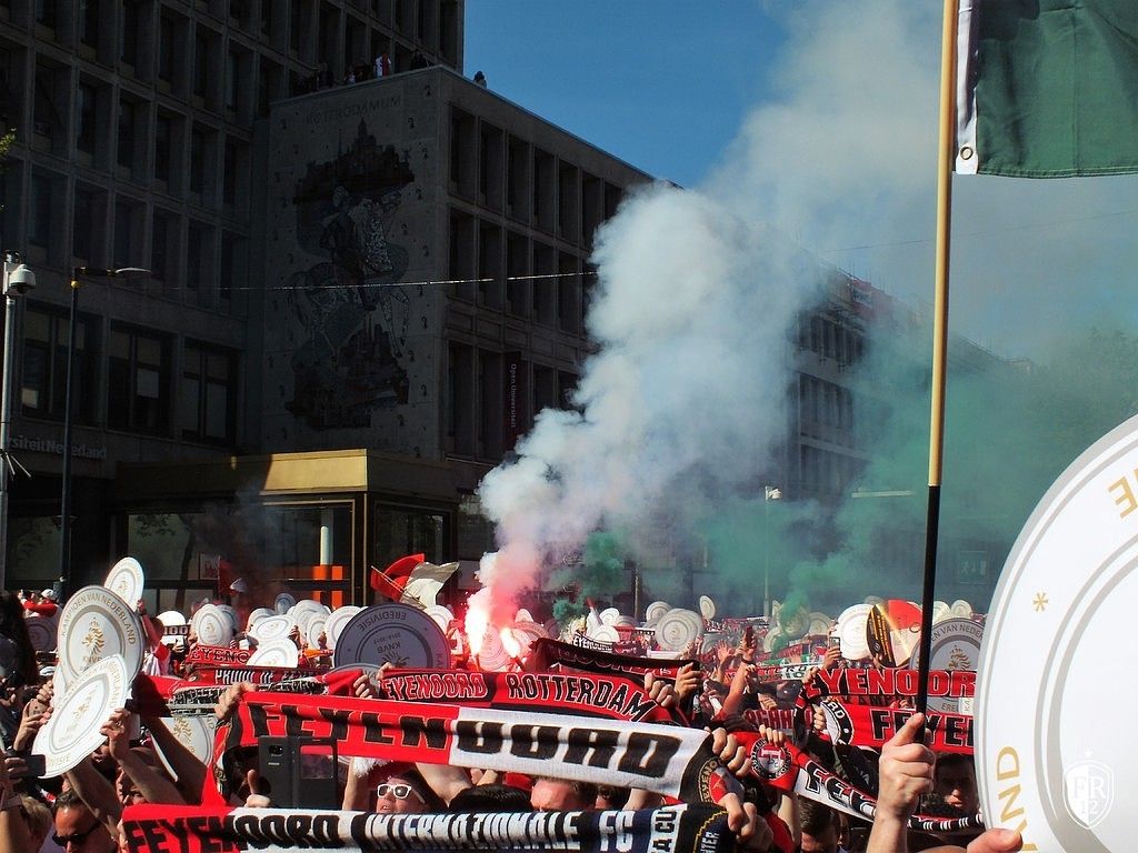 Huldiging op de Coolsingel