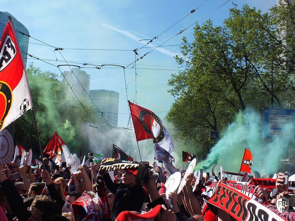 Huldiging op de Coolsingel