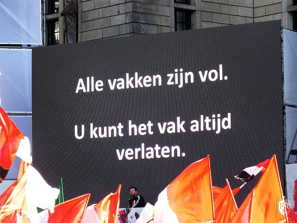 Huldiging op de Coolsingel