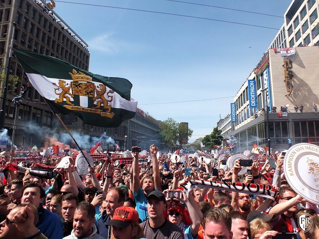 Huldiging op de Coolsingel