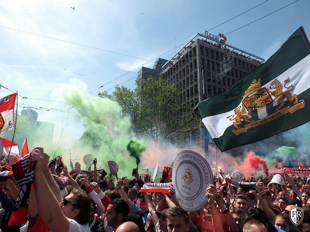 Huldiging op de Coolsingel