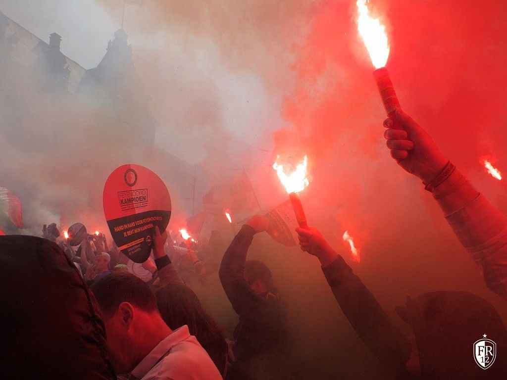 Huldiging op de Coolsingel