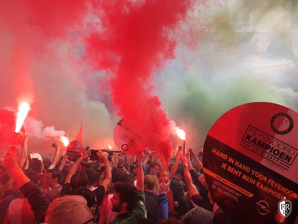 Huldiging op de Coolsingel