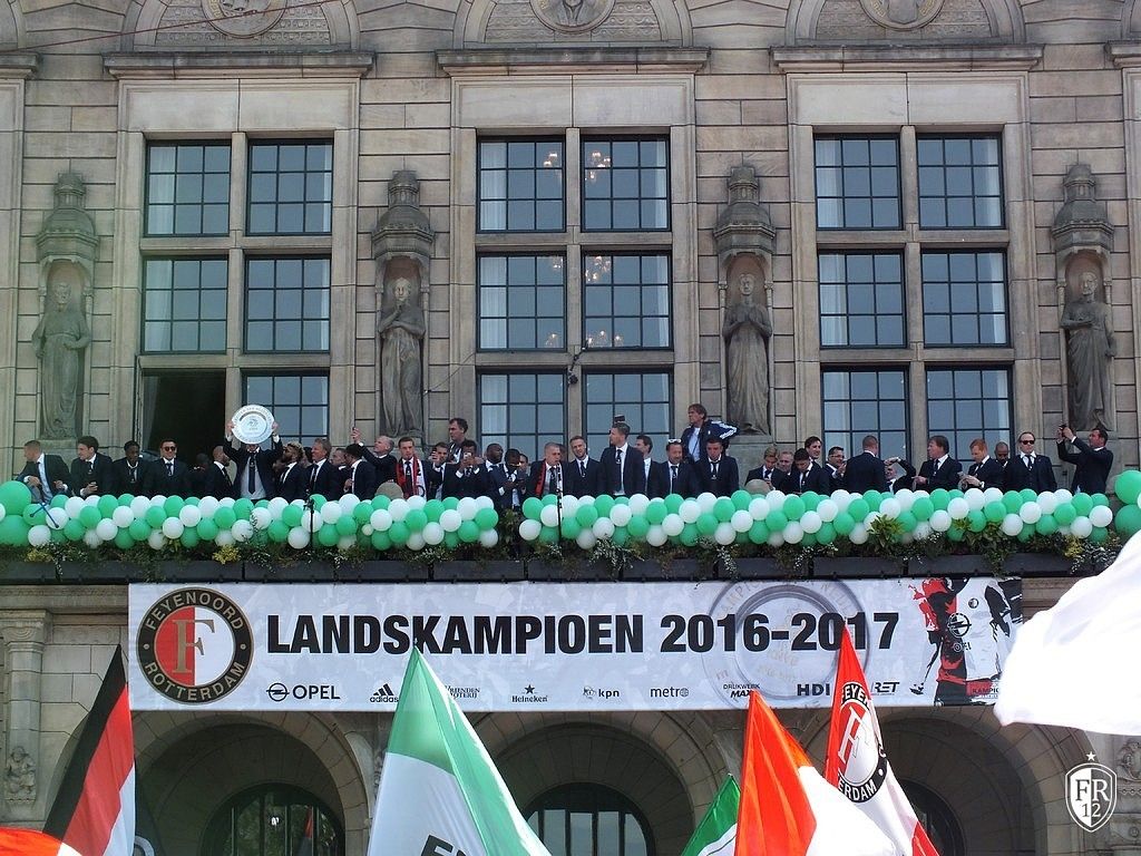 Huldiging op de Coolsingel