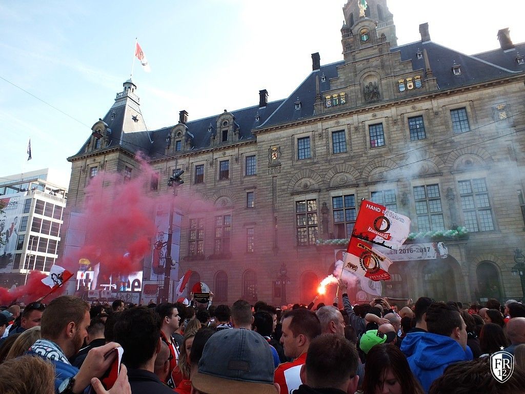 Huldiging op de Coolsingel