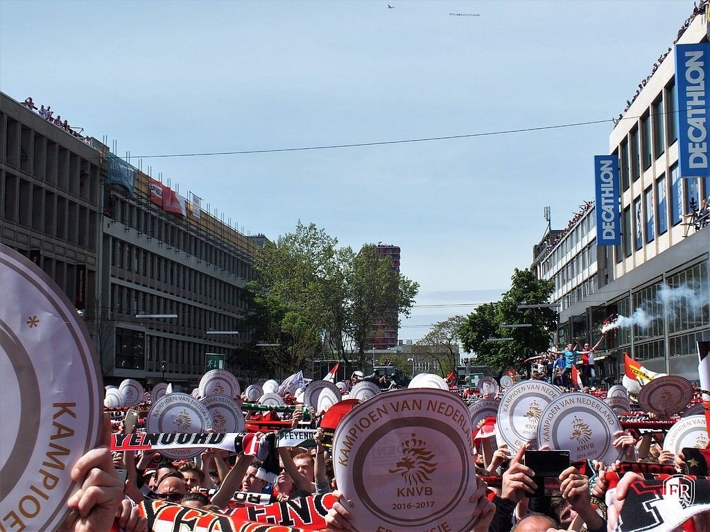 Huldiging op de Coolsingel