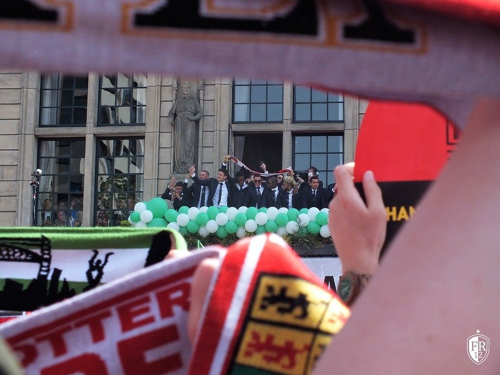 Huldiging op de Coolsingel