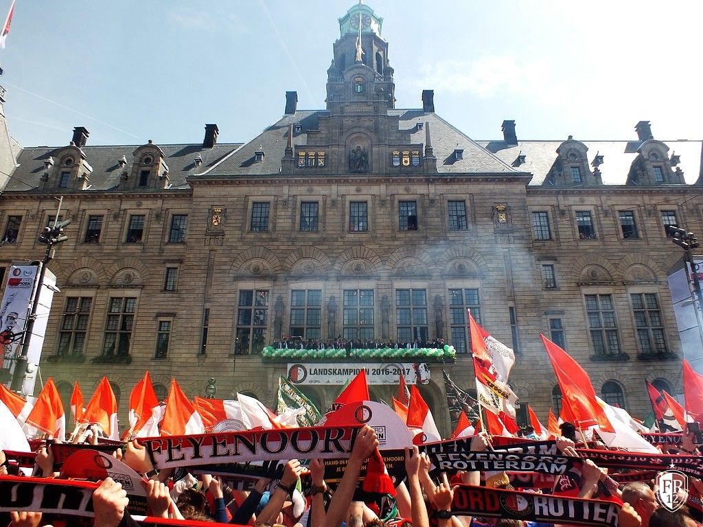 Huldiging op de Coolsingel