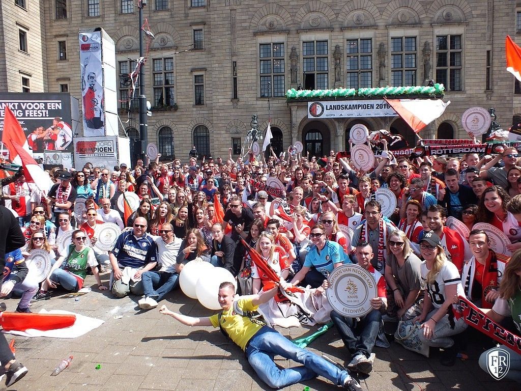 Huldiging op de Coolsingel