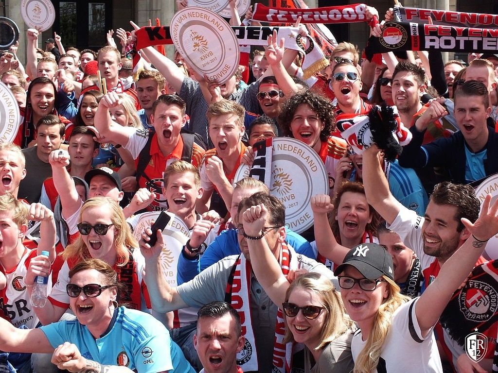 Huldiging op de Coolsingel
