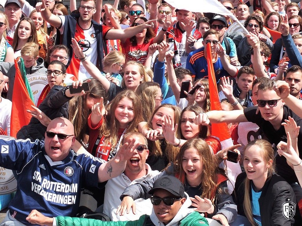 Huldiging op de Coolsingel