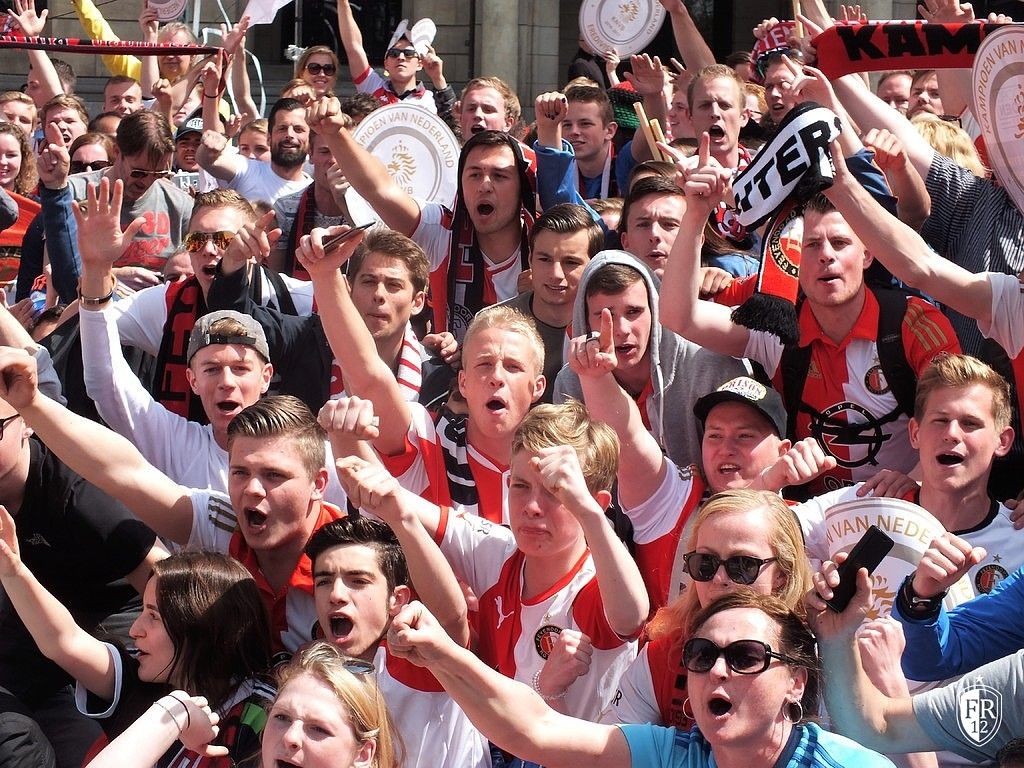 Huldiging op de Coolsingel