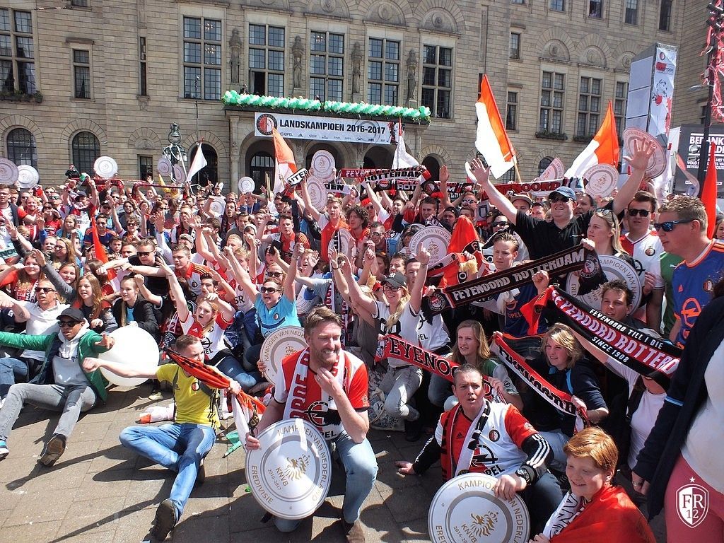 Huldiging op de Coolsingel