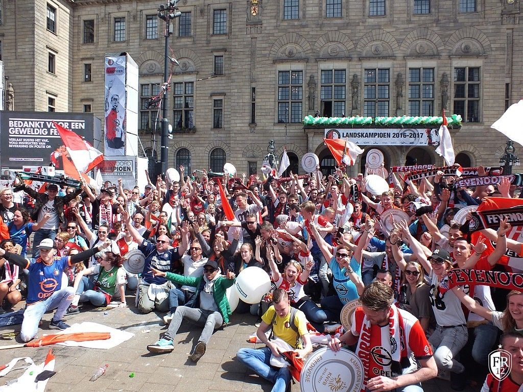 Huldiging op de Coolsingel