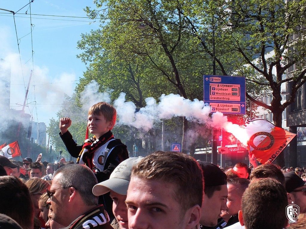 Huldiging op de Coolsingel