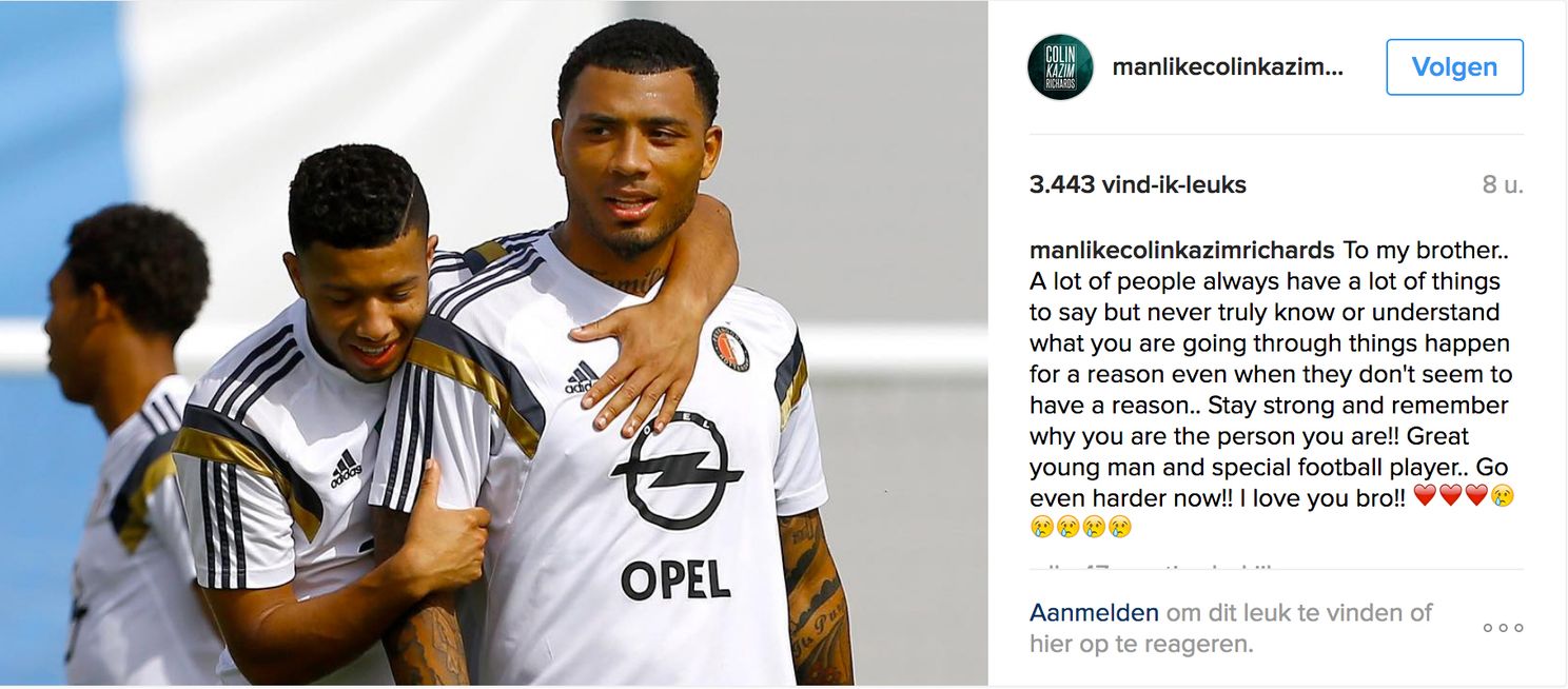 Veel steunbetuigingen uit voetbalwereld voor Vilhena