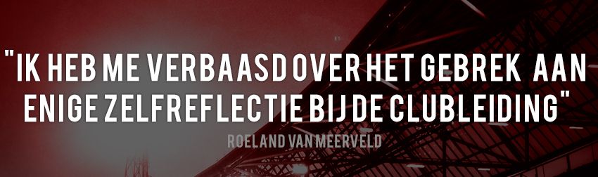 Van Meerveld: ''Feyenoord is allergisch voor kritiek''