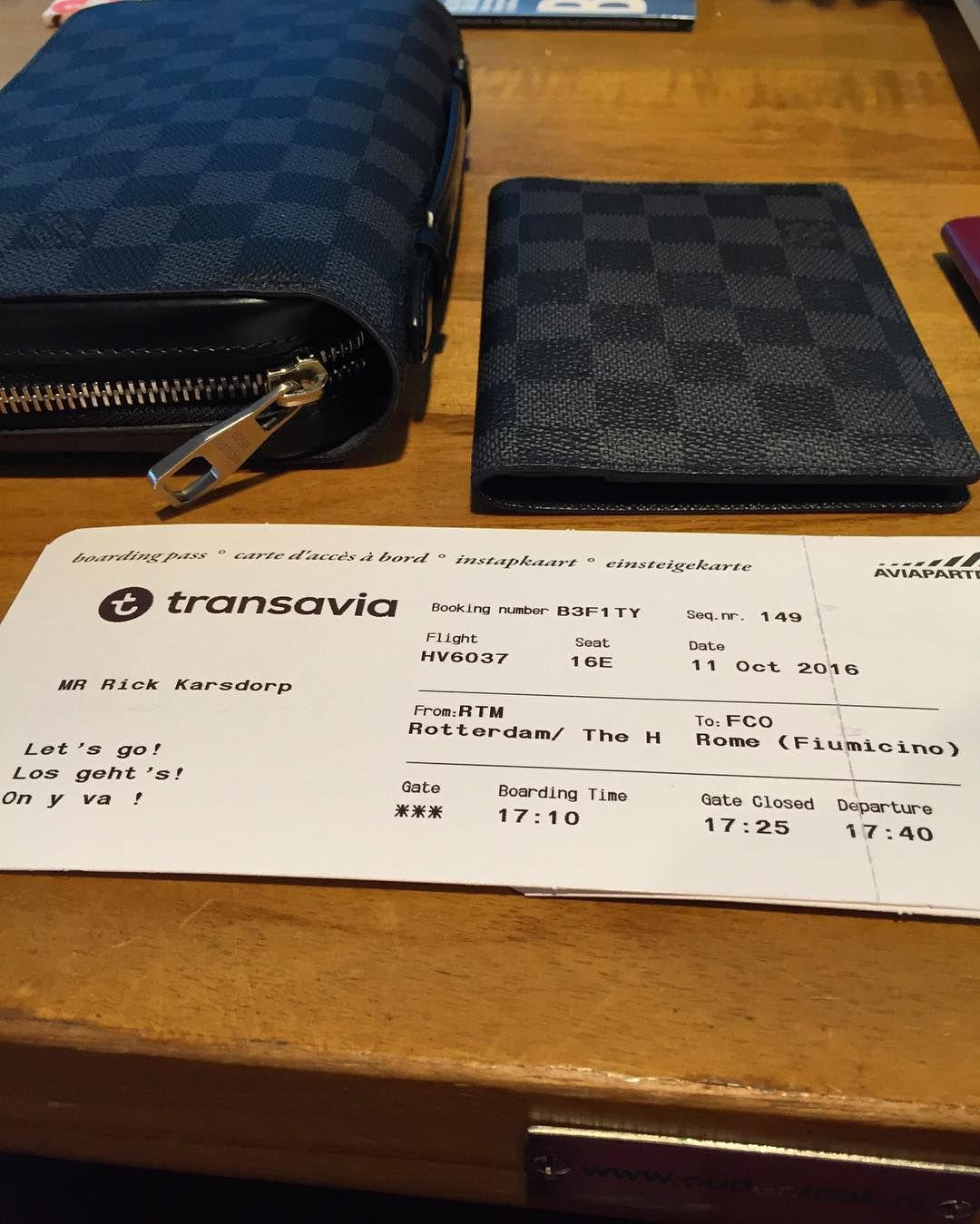 Karsdorp aantal dagen naar Rome
