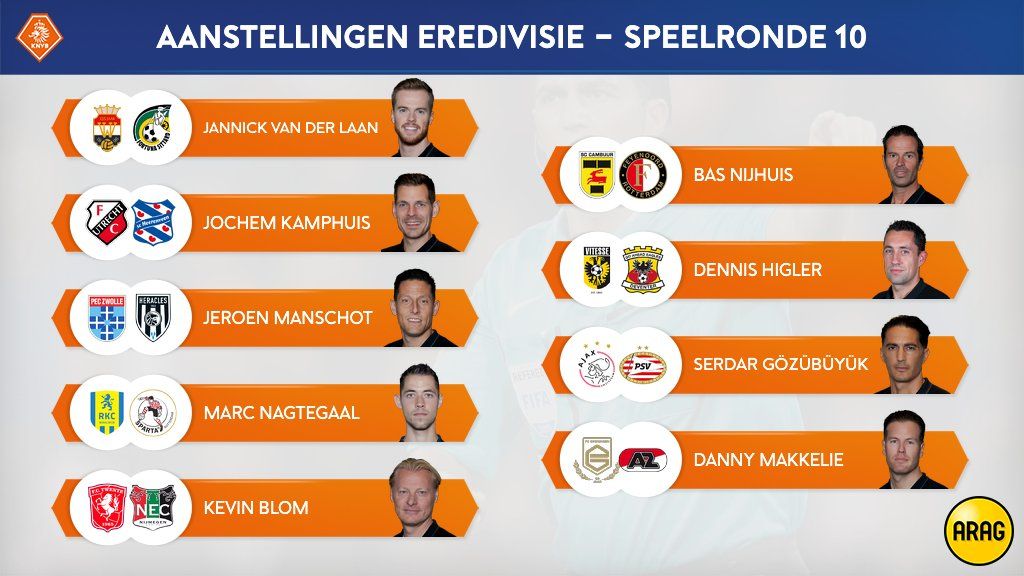 Georgiër fluit Feyenoord - Union Berlin; Nijhuis Cambuur-uit