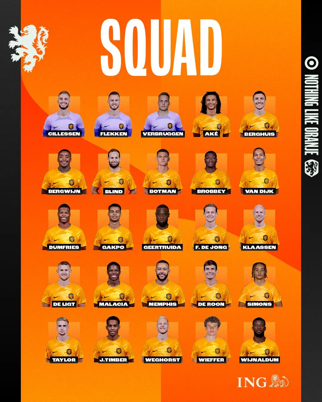 Koeman maakt definitieve selectie Nederlands elftal bekend