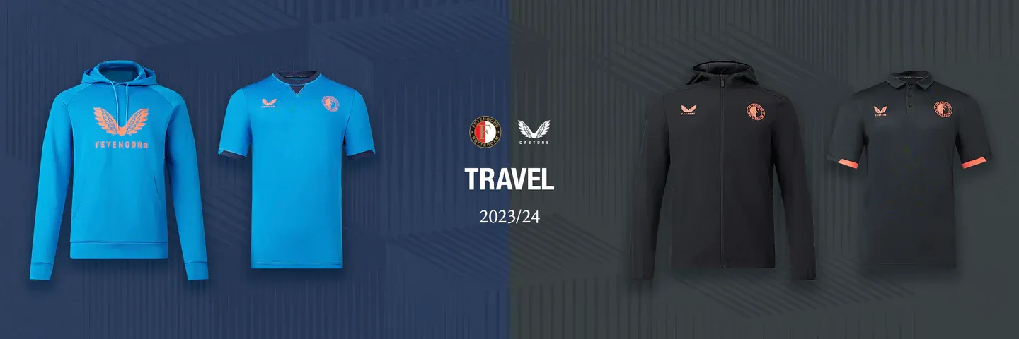 Feyenoord en Castore presenteren 'Travel-collectie'