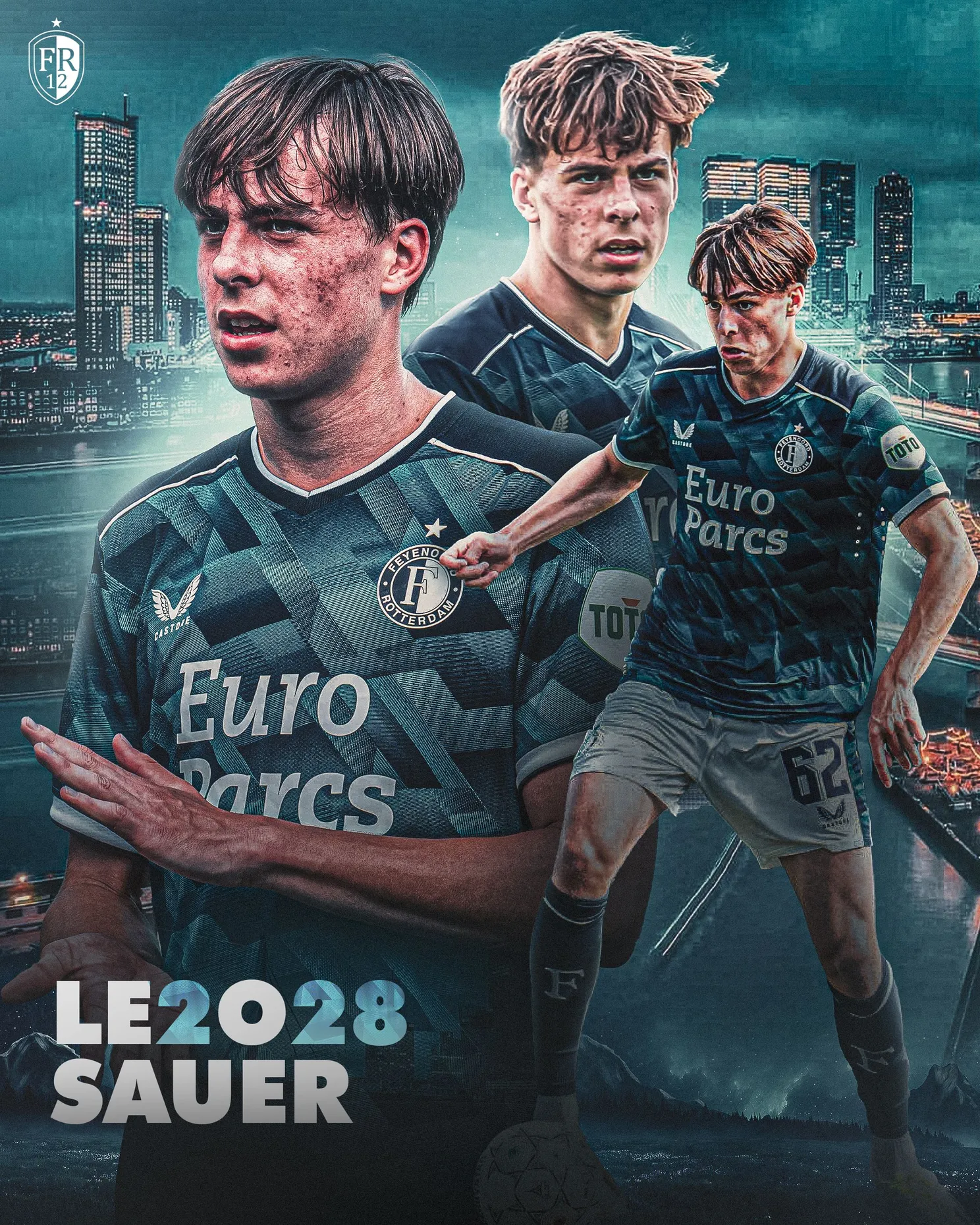 Officieel: Feyenoord legt Sauer vast tot 2028