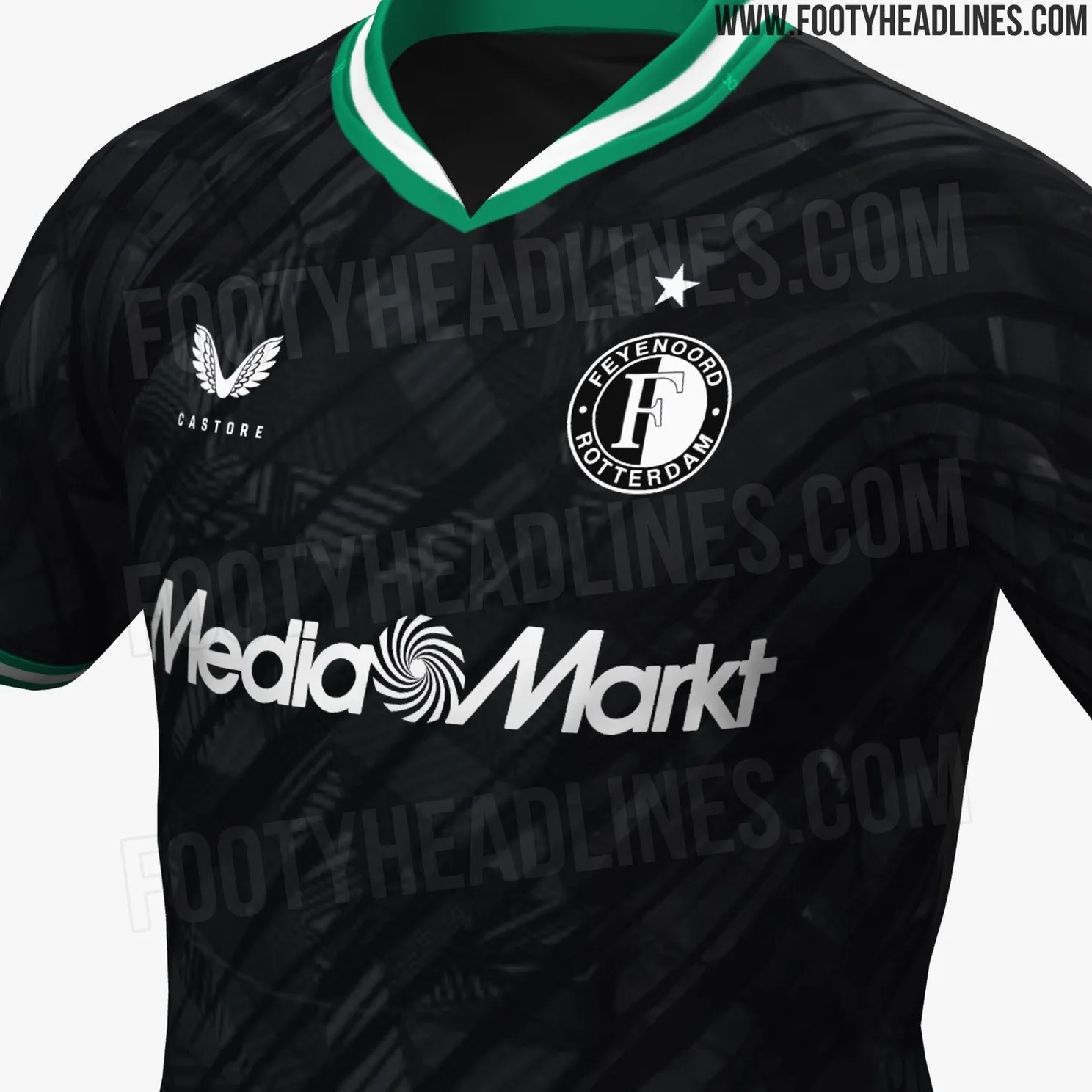 'Feyenoord speelt volgend seizoen in zwart met groen uittenue'